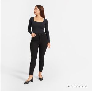 NWT Everlane Curvy High-Rise Black Skinny Jeans